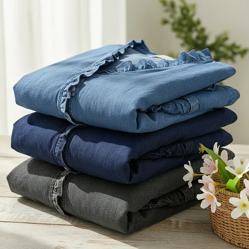 Bente | Bluse med flæser til kvinder